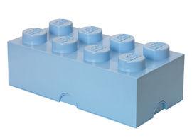 Cutie depozitare LEGO 2x4 albastru deschis