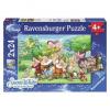 Puzzle cei sapte pitici, 2x24 piese