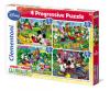 Puzzle Progresiv 4x1 - Clubul lui Micky Mouse