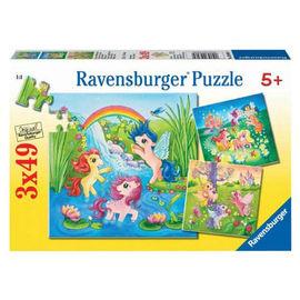 PUZZLE PONEI IN LUMEA BASMELOR, 3x49 PIESE