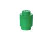 Cutie rotunda depozitare lego 1x1 verde inchis