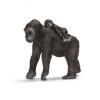 Figurina animal gorila - femela cu pui