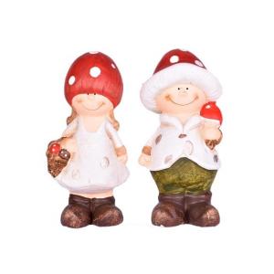 2 figurine ceramica model ciuperca