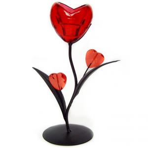 Obiecte decorative, suport lumanari cu inimioare
