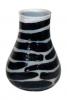 Vaza zebra decorativa cilindru