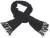 Fular tricotat, negru