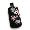 Husa nokia n75 pink flowers strap size m