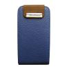 Husa iphone 4/4s flip pocket blue