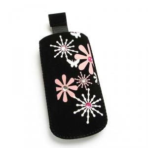 Husa Nokia 6500 Slide Pink Flowers Strap Size M
