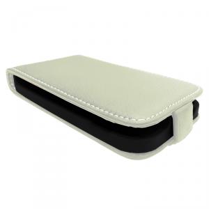 Husa Flip Up Premium iPhone 5 (white)