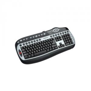 Tastatura Delux Office&amp;Multimedia, Blue/Black, USB, silent, super design, DLK-8000UO