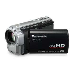 Camera video Panasonic FULL HD HDC-TM10,Memorie interna 8GB si slot de card SD/SDHC,Zoom optic 16x ,Ecran LCD wide 2,7''