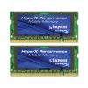 Memorie SODIMM DDR II 4GB, 800MHz, CL5, Dual Channel Kit 2 module 2GB, Kingston HyperX