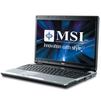 Notebook MSI EX620X-043EU, 16" Glare WXGA, Intel P7350, Dos