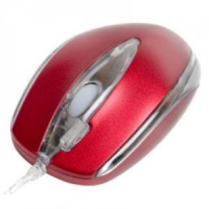 A4Tech X5-3D-1, Dual Focus Run On Shine 2X Click Optical Mouse USB (Red)