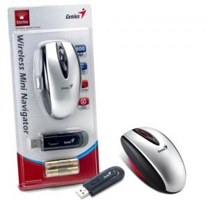 Mouse Genius Wireless Mini Navigator Silver, USB