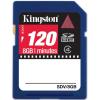 Kingston 120 min (8gb) sdhc video card emea channel