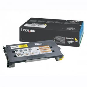 Lexmark toner pt C500, X500, X502 Yellow High Yield Toner Cartridge - 3,000 page