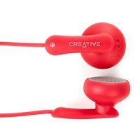Casti (tip earphones) Creative EP-220, red, fir de 1.2m