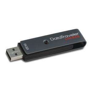 USB 2.0 Flash Drive 8GB DTVP w/256bit Encryption +100% Privacy KINGSTON