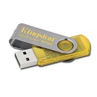 USB Flash Drive 16 GB USB 2.0 Kingston Data Traveler 101, galben, capac culisant