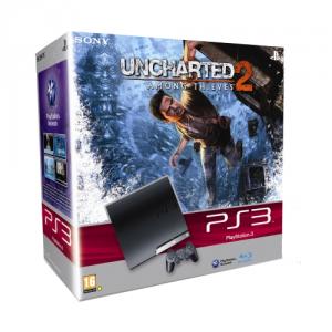 Consola PlayStation 3 Slim 250GB Black + joc Uncharted 2