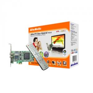 Avermedia Dual TV TUNER + FM, PCIex, Hybrid,  Telecomanda, TV System: PAL/SECAM/NTSC &amp; DVB-T