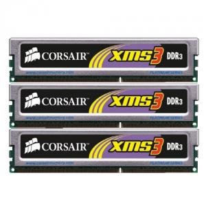 Kit Triple Channel Corsair 6GB (3 x 2GB), DDR3, 1333MHz