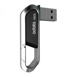 USB Flash Drive 16GB, USB 2.0, S805, Sport Series, Gri, Swivel, Carabiner Clip, Zinc Alloy Frame