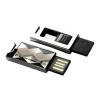 USB flash drive 8GB SP Touch 850 Titanium, retractable, mini, sli