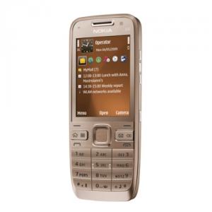 Telefon mobil Nokia E52 Golden Aluminium/ Metal Aluminium