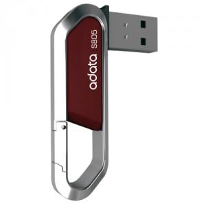 USB Flash Drive 16GB, USB 2.0, S805, Sport Series, Rosu, Swivel, Carabiner Clip, Zinc Alloy Frame