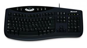 Microsoft Comfort Curve Keyboard 2000, Mac/Win, USB, Black