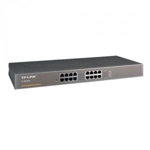 Switch TP-Link 24 port-uri 10/100 Mbps + 2 port-uri 10/100/1000 Mbps uplink | format rackmount 1U