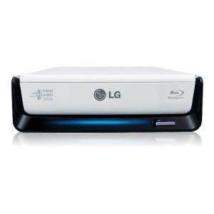 LG Blu-ray Disc Rewriter 8X, DVD Rewriter 16X, Extern, USB 2.0,eSATA, retail, stylish black&amp;white BE08LU20