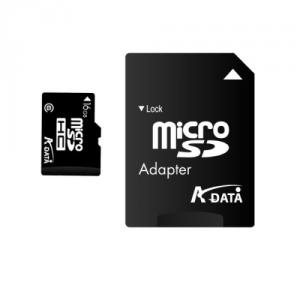 MICRO SDHC 16GB w/Adapter Retail pack A-DATA