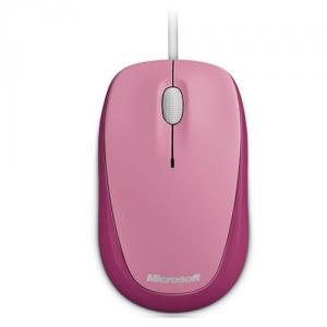 Mouse Microsoft Compact, Optic, USB, Mac/Win, roz, 3 butoane, U81-0005