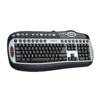 Tastatura Delux Win98 Office&Multimedia, USB+PS2, silver/black, DLK-8000TO