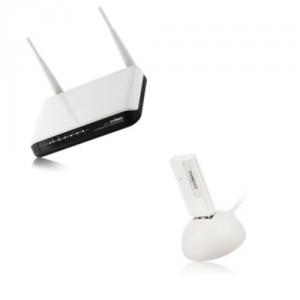 Kit wireless nlite 2080 (router wireless BR6324nl + adaptor wireless USB EW-7711UMn)
