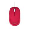 Microsoft Compact Optical Mouse 500 for Notebook, USB, Red