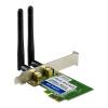 Wireless PCI-EX card ASUS PCE-N13 802.11n draft 2.0 (2 antennas), 300Mbps, Low Profile Bracket