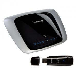 Kit Wireless-N Linksys WKUSB160N, router + adaptor USB