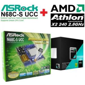 Placa de baza AsRocK GeForce 7025, S.AM2/AM3, N68C-S UCC