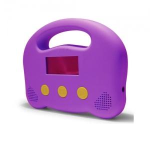 MP3 Player 2GB Serioux Ozzy, ecran LCD, 2 boxe, cauciucat, functie de blocare, sigur pentru copii, purple