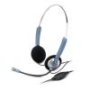 Casti cu microfon Genius HS-02S, Control volum, stainless steel adjustable Headband, adjustable Microphon