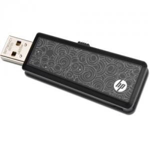 USB flash drive 4GB HP c485w black USB 2.0, retractable