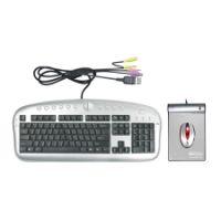 A4TECH KBS-2850, Multimedia KB Wired (with USB, mic &amp; headset port) PS/2 + mouse wireless optical, US