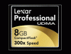 Card memorie Lexar Compact Flash 8GB, 300x