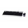 Set tastatura & mouse LG MKS-300, PS/2, argintiu/negru