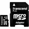 Card microSDHC 4GB Transcend, adaptor, class6